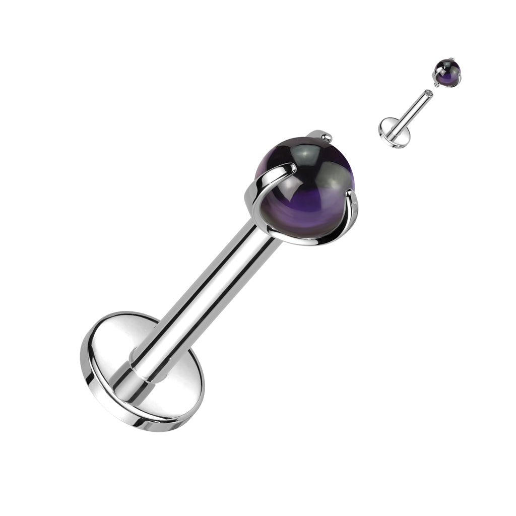 Implant Grade Titanium Internally Threaded Claw Set Natural Stone Top